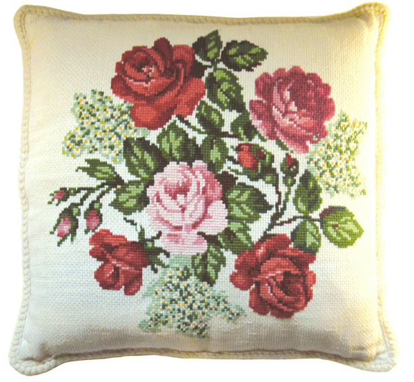 Cushion covers with roses Cushion covers with roses