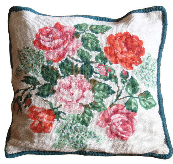 Cushion covers with roses Cushion covers with roses