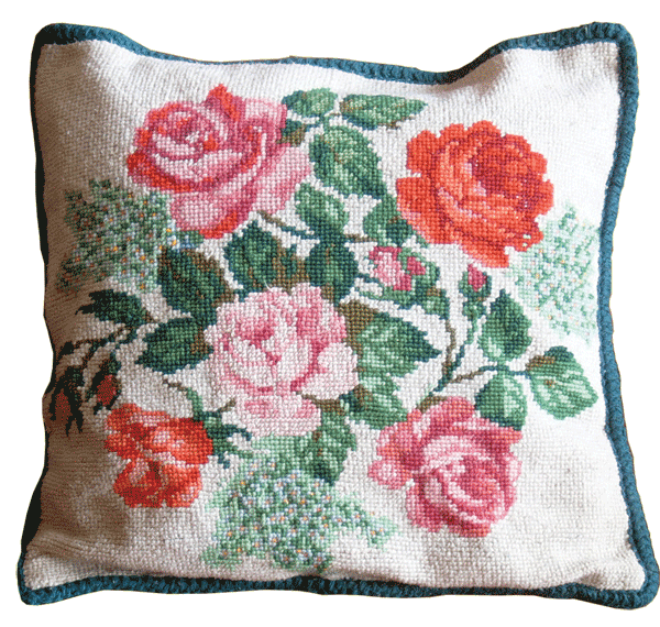 Cushion covers with roses