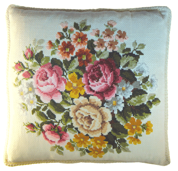Cushion covers with roses Cushion covers with roses
