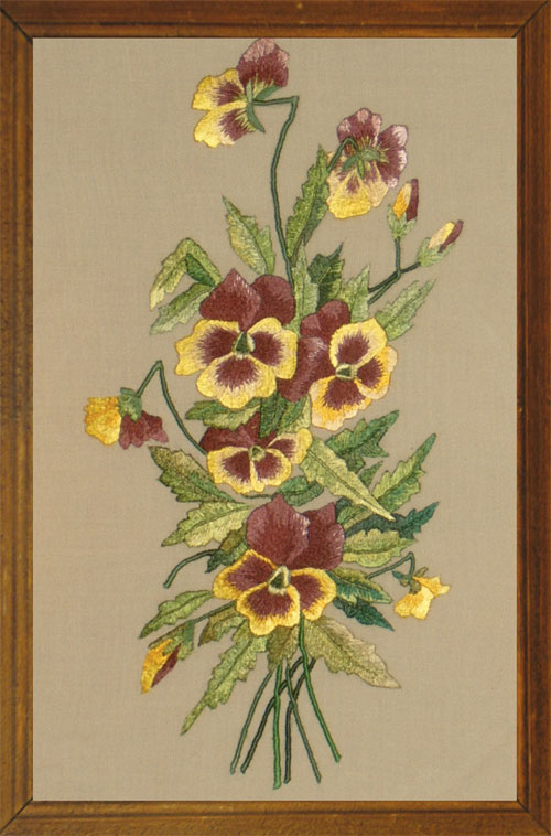 Pansies motif Pansies motif