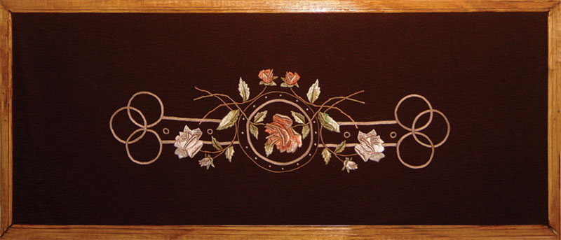 Ornament with roses, triptych, part 3 Ornament with roses, triptych, part 3