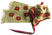 Girl's hat and scarf