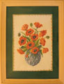 Flower motif, сross-stitch