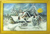 Winter landscape, сross-stitch