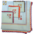 Table-cloth and napkins with ornament, сross-stitch