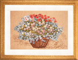 Forget-me-not motif, сross-stitch