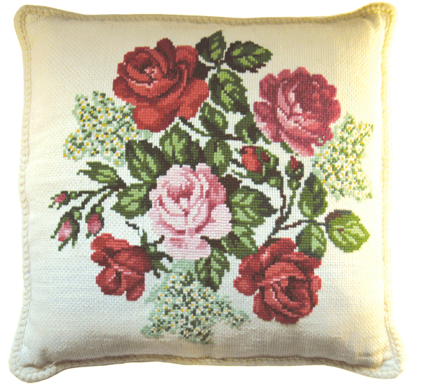 Cushion covers with roses