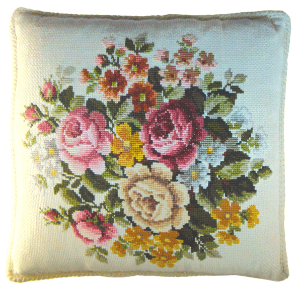 Cushion covers with roses